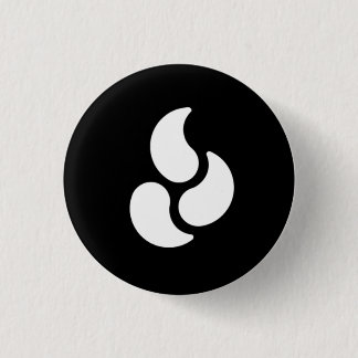 White Flame - Round Button