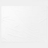 White Fleece Blanket (Voorkant (Horizontaal))