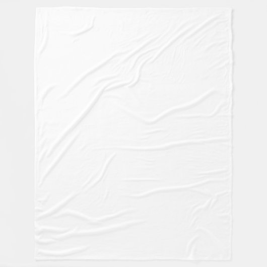 White Fleece Blanket Deken (Voorkant)