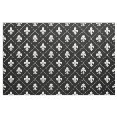 White Fleur De Lis Pattern Stof (Fat Quarter)
