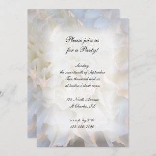 White Floral All Occasion Party Invitation
