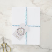 White Floral Cadeaulabel (Met Touw)