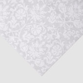 White Floral Damask Tissuepapier (Detail)