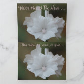 White Floral Designer Kaart (Binnen)