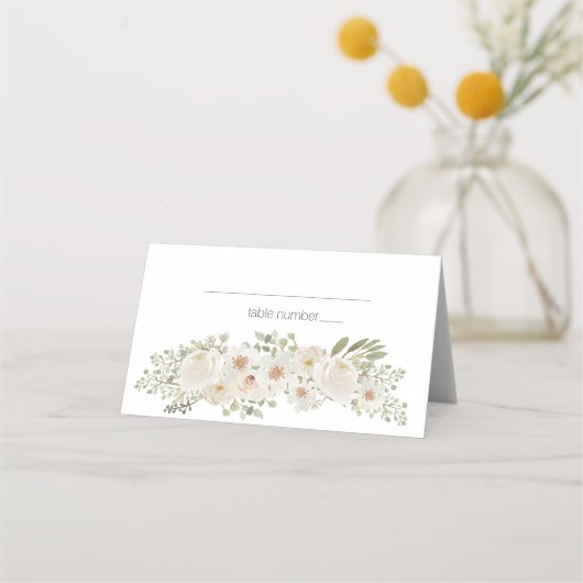 White Floral Elegant Romantic Wedding (Voorkant)