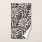 White Floral Fantasy Bad Handdoek (Handdoek)