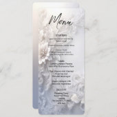 White Floral Flourish Menu (Voorkant / Achterkant)