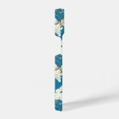 White Floral Garden Pattern iPhone Hoesje (Rechterkant)