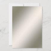 White Floral Gold  Bewaar de datum Save The Date (Achterkant)