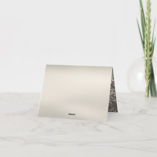 White Floral Hartelijk dank Bedankkaart (Achterkant)