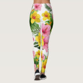 White Floral Leggings (Achterkant)