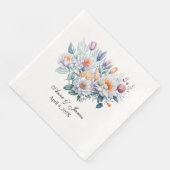 White Floral Servet (Hoek)