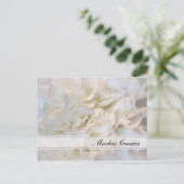 White Floral Spaans Dank je Briefkaart (Staand voorkant)