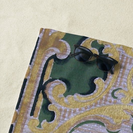 White Floral Strandlaken (In situ)