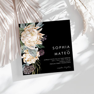 White Floral   Uitnodiging tot weddenschappen op h