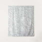 White Floral Wandkleed (Voorkant)