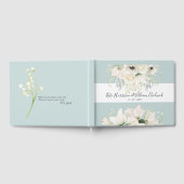 White Floral Wedding Guestbook Gastenboek (Volledig)