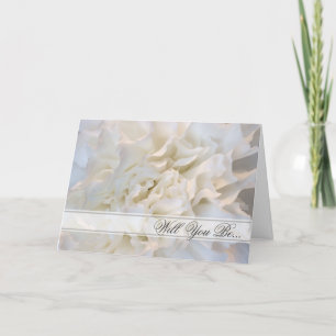 White Floral zal je mijn Bridesmaid zijn