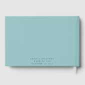 White Florals Eucalyptus Wedding New Mr Mrs. Gastenboek (Achterkant)