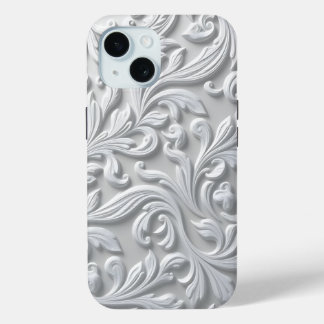 White Flourish iPhone / iPad-hoesje
