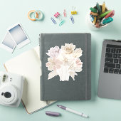 White Flower Bouquet Sticker (iPad Cover)