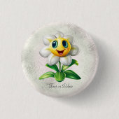 White Flower Button (Voorkant)