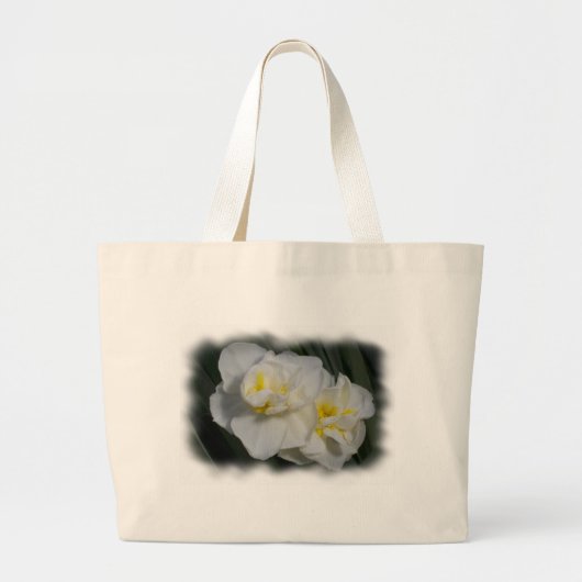 White Flower Canvas tas (Voorkant)