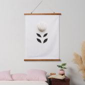 White Flower Design Hangend Wandkleed (Slaapkamer)