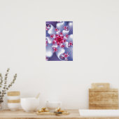 White Flower Fractal Poster (Keuken)