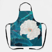 White Flower, Japans ontwerp Schort (Voorkant)