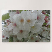 White Flower Jigzaag Puzzle Legpuzzel (Horizontaal)