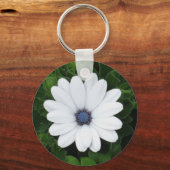 White Flower key-keten Sleutelhanger (Voorkant)