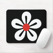 White Flower Mousepad Muismat (Met muis)