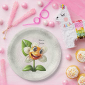 White Flower Paper-Bord Papieren Bordje (Feest)