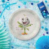 White Flower Paper-Bord Papieren Bordje (Feest)