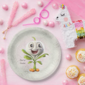 White Flower Paper-Bord Papieren Bordje (Feest)