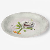 White Flower Paper-Bord Papieren Bordje (Gekanteld)