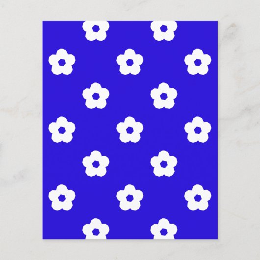 White Flower Pattern Flyer (Voorkant)