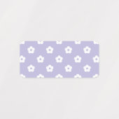 White Flower Pattern Labels (Design 2)