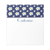 White Flower Pattern Thunder_Cove Notitieblok (Voorkant)