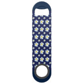 White Flower Pattern Thunder_Cove Speed Flessenopener (Achterkant)