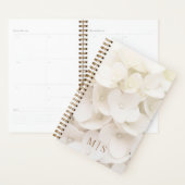 White Flower Petal Blossoms Floral Planner (Display)