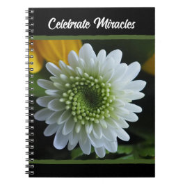 White Flower Photo Spiral Notebook Notitieboek