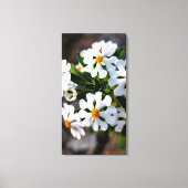 white flower spring flora collection canvas afdruk (Voorkant)