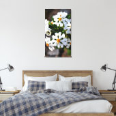 white flower spring flora collection canvas afdruk (Insitu (Slaapkamer))