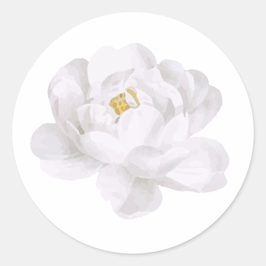 White Flower Sticker (Voorkant)