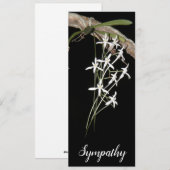 White Flower Vine Flat Kaart (past op #10 envelop) (Voorkant / Achterkant)