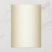 White Flowers Decorative Gold Enclosure Kaart (Achterkant)