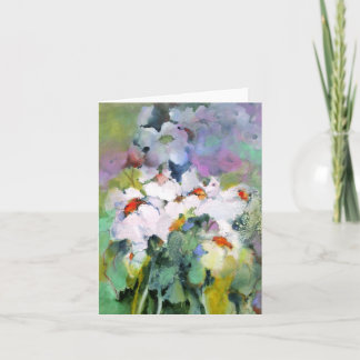 White Flowers ・ Michelle Abrams - card Kaart