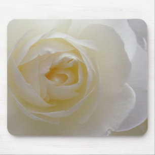 White Flowers Mousepad White Rose Decor Gifts Muismat